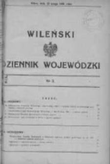 Wileński Dziennik Wojewódzki 1934, Nr 3