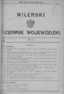 Wileński Dziennik Wojewódzki 1934, Nr 4