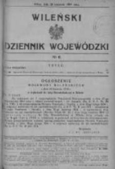 Wileński Dziennik Wojewódzki 1934, Nr 6
