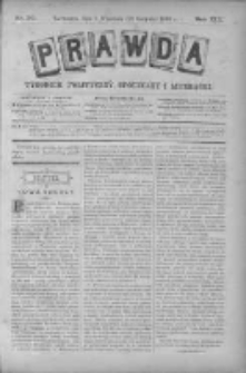 Prawda. Tygodnik polityczny, społeczny i literacki 1893, Nr 36