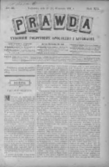 Prawda. Tygodnik polityczny, społeczny i literacki 1893, Nr 38
