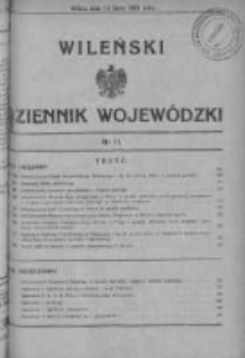 Wileński Dziennik Wojewódzki 1934, Nr 11