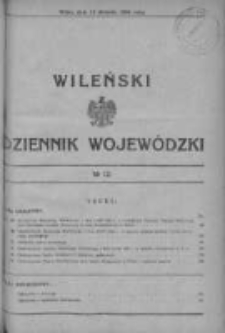 Wileński Dziennik Wojewódzki 1934, Nr 12