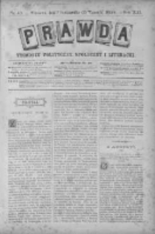 Prawda. Tygodnik polityczny, społeczny i literacki 1893, Nr 40
