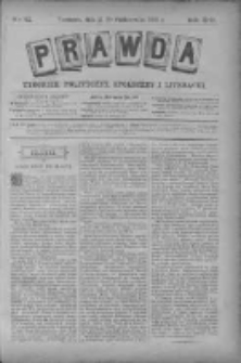 Prawda. Tygodnik polityczny, społeczny i literacki 1893, Nr 42