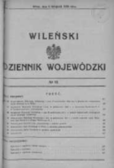 Wileński Dziennik Wojewódzki 1934, Nr 16