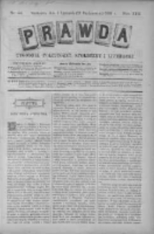 Prawda. Tygodnik polityczny, społeczny i literacki 1893, Nr 44