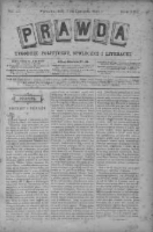 Prawda. Tygodnik polityczny, społeczny i literacki 1893, Nr 46