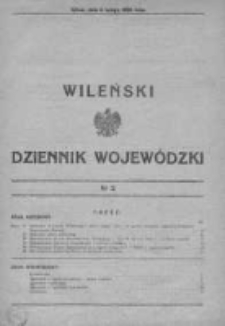 Wileński Dziennik Wojewódzki 1935, Nr 2