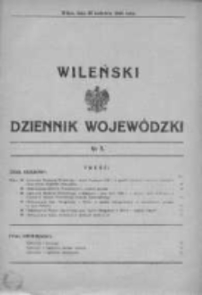 Wileński Dziennik Wojewódzki 1935, Nr 5