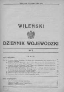 Wileński Dziennik Wojewódzki 1935, Nr 8
