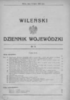 Wileński Dziennik Wojewódzki 1935, Nr 9