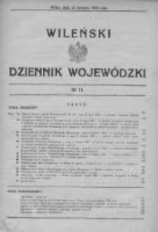 Wileński Dziennik Wojewódzki 1935, Nr 11