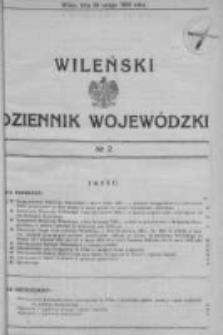 Wileński Dziennik Wojewódzki 1936, Nr 2