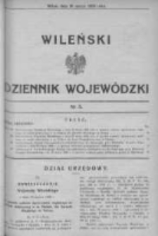 Wileński Dziennik Wojewódzki 1936, Nr 5