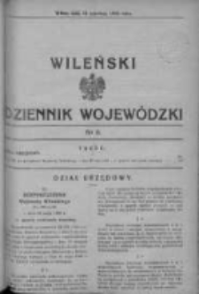 Wileński Dziennik Wojewódzki 1936, Nr 8