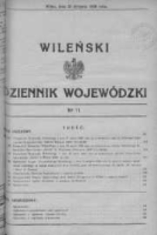 Wileński Dziennik Wojewódzki 1936, Nr 11