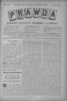 Prawda. Tygodnik polityczny, społeczny i literacki 1893, Nr 48