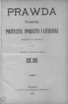 Prawda. Tygodnik polityczny, społeczny i literacki 1894, Nr 1