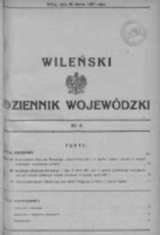 Wileński Dziennik Wojewódzki 1937, Nr 4