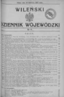 Wileński Dziennik Wojewódzki 1937, Nr 6