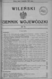 Wileński Dziennik Wojewódzki 1937, Nr 10