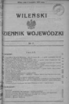 Wileński Dziennik Wojewódzki 1937, Nr 11