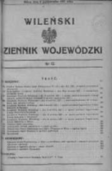 Wileński Dziennik Wojewódzki 1937, Nr 12