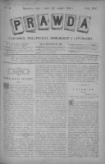 Prawda. Tygodnik polityczny, społeczny i literacki 1894, Nr 9