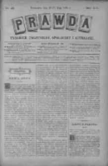 Prawda. Tygodnik polityczny, społeczny i literacki 1894, Nr 20