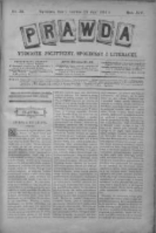 Prawda. Tygodnik polityczny, społeczny i literacki 1894, Nr 22