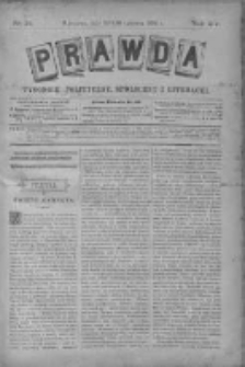 Prawda. Tygodnik polityczny, społeczny i literacki 1894, Nr 26