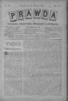Prawda. Tygodnik polityczny, społeczny i literacki 1894, Nr 29