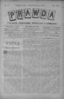 Prawda. Tygodnik polityczny, społeczny i literacki 1894, Nr 31