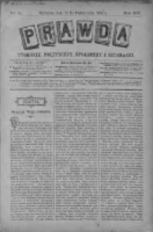 Prawda. Tygodnik polityczny, społeczny i literacki 1894, Nr 41