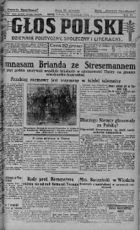 Głos Polski : dziennik polityczny, społeczny i literacki 18 wrzesień 1926 nr 257