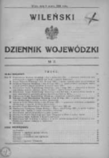 Wileński Dziennik Wojewódzki 1938, Nr 3