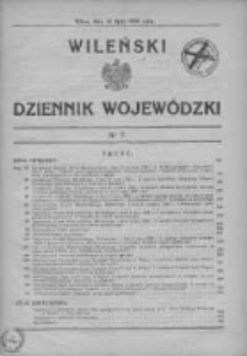 Wileński Dziennik Wojewódzki 1938, Nr 7