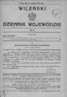 Wileński Dziennik Wojewódzki 1938, Nr 9