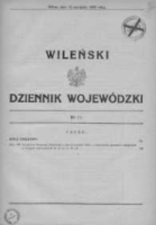 Wileński Dziennik Wojewódzki 1938, Nr 11