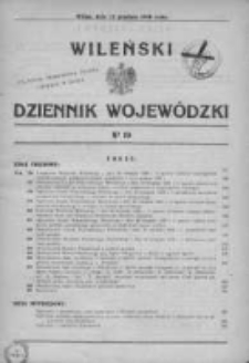 Wileński Dziennik Wojewódzki 1938, Nr 19