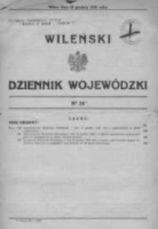 Wileński Dziennik Wojewódzki 1938, Nr 20