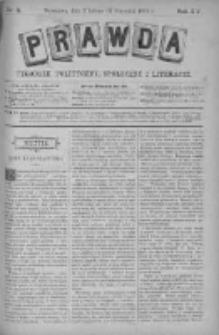 Prawda. Tygodnik polityczny, społeczny i literacki 1895, Nr 5
