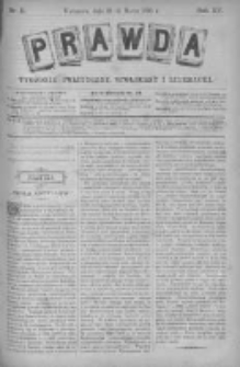 Prawda. Tygodnik polityczny, społeczny i literacki 1895, Nr 11