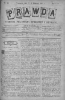 Prawda. Tygodnik polityczny, społeczny i literacki 1895, Nr 16