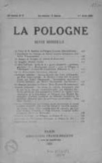 La Pologne : Politique, Economique, Litteraire et Artistique 1934 An. 15, Nr 4