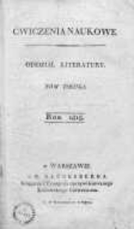 Ćwiczenia Naukowe. Oddział Literatury. 1818. T. 2