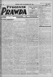 Tygodnik Prawda 9 sierpień 1931 nr 32