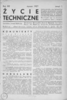Życie Techniczne 1937, Nr 1