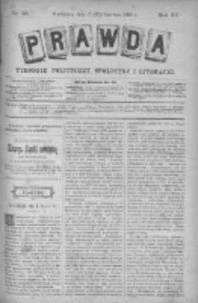 Prawda. Tygodnik polityczny, społeczny i literacki 1895, Nr 26